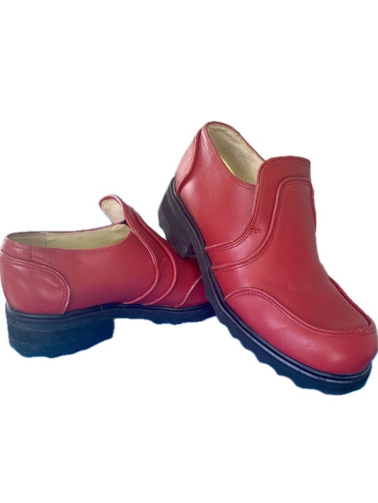 John Fluevog Shoes - Fleuvog Red Leather Y2K F-Shoes